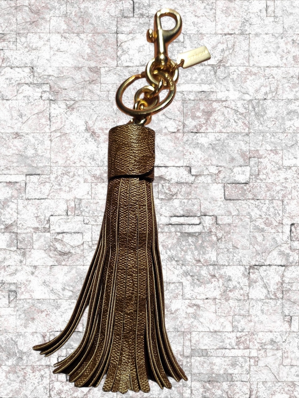 Coach Gold Tassel Keychain/Bag Charm - Women Accessories EUC - Picture 5 of 5